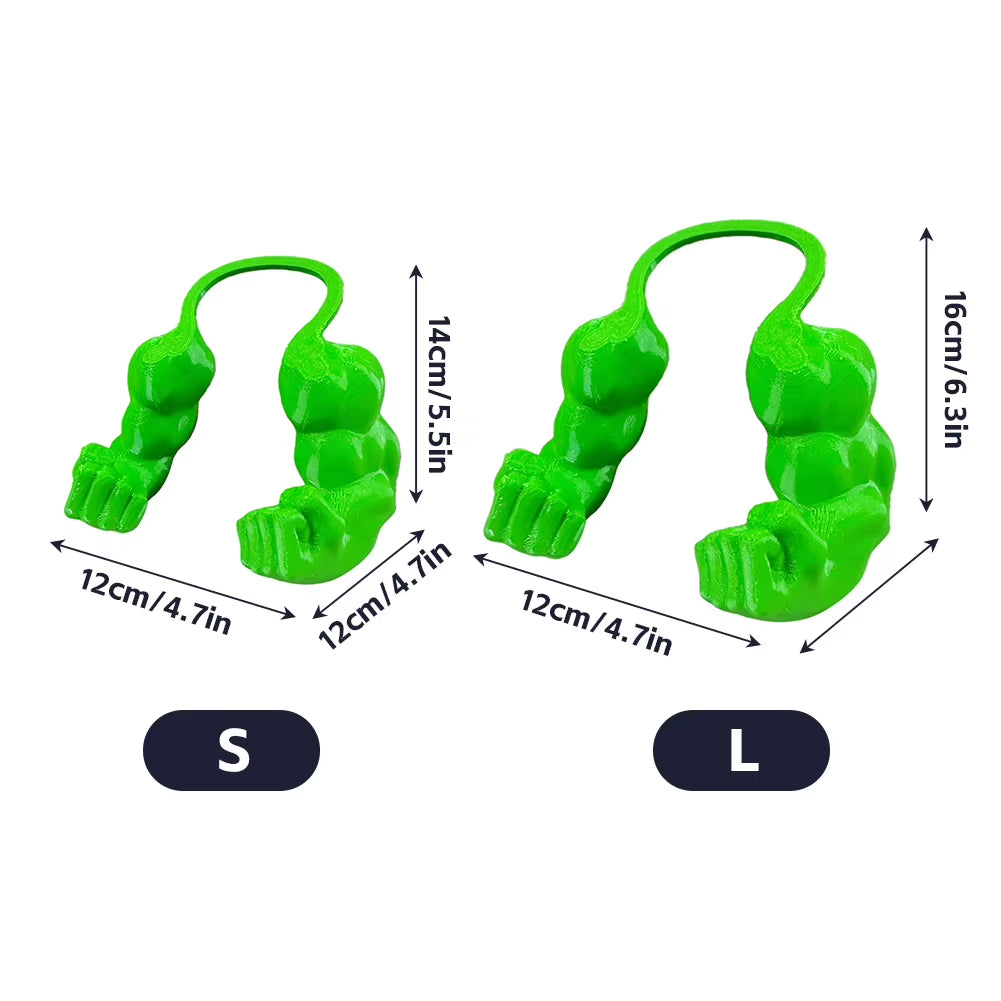 Creative 3D Printed Neck Arm Cat Muscle Arm with Muscle for Halloween Birthday Party Supplies Pet Cosplay Costume Accessories