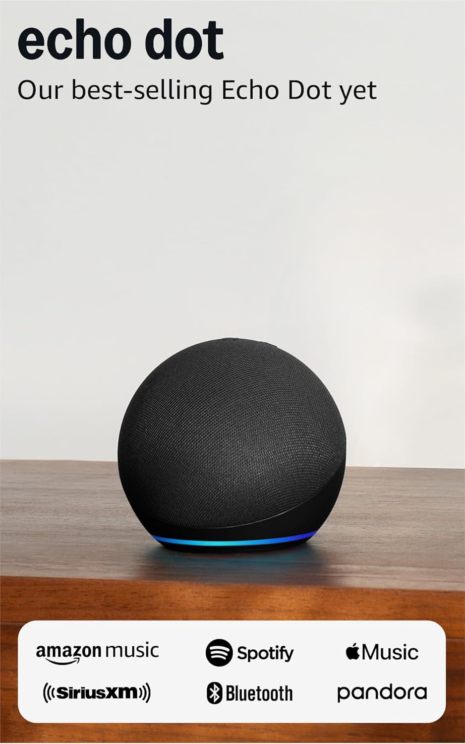 Amazon Echo Dot (newest model) - Vibrant sounding speaker with Alexa+ Early Access, Great for bedrooms, dining rooms and offices, Charcoal - ShiftX