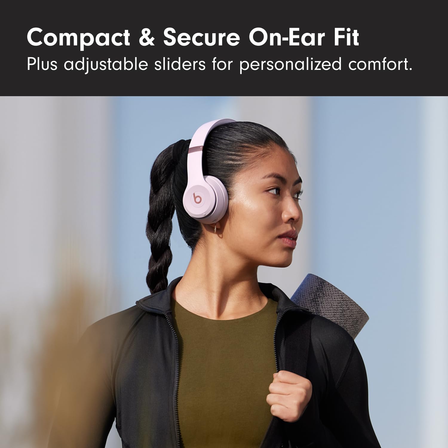 Beats Solo 4 - Wireless On - Ear Bluetooth Headphones, Up to 50 - Hour Battery Life, Ultra - Lightweight Comfort, Powerful and Balanced Sound, Apple & Android Compatible - Matte Black - ShiftX