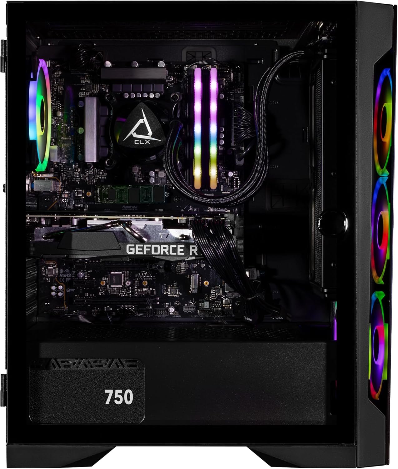 CLX Set Gaming PC - Intel Core i9 14900KF 3.2GHz, GeForce RTX 5060 Ti, 2TB NVMe M.2 SSD, 32GB DDR5 RGB Memory, 360mm AIO, WiFi, Windows 11 Home, Black - ShiftX