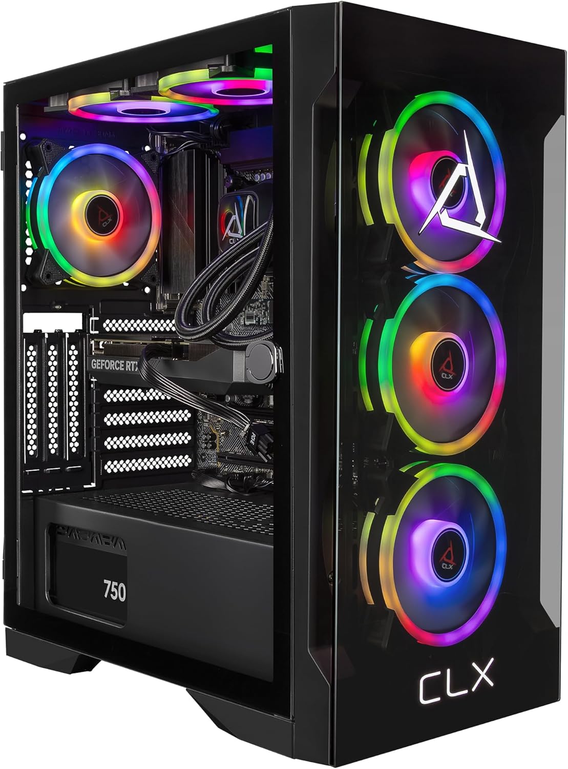 CLX Set Gaming PC - Intel Core i9 14900KF 3.2GHz, GeForce RTX 5060 Ti, 2TB NVMe M.2 SSD, 32GB DDR5 RGB Memory, 360mm AIO, WiFi, Windows 11 Home, Black - ShiftX