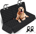 Dog Car Seat Cover - Waterproof Back Seat Protector for Pets, Non - Slip Design with Middle Armrest Compatibility for Most Cars, Trucks, and SUVs - Black - ShiftX