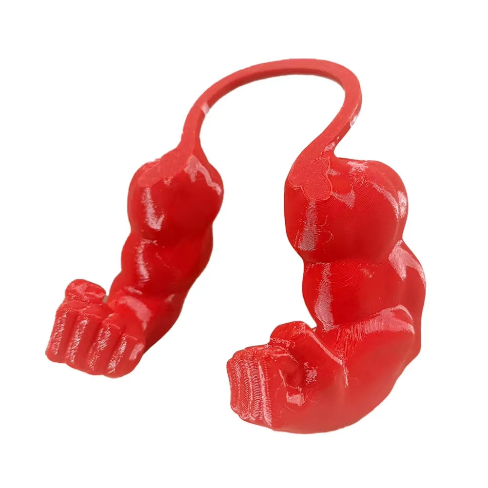 Creative 3D Printed Neck Arm Cat Muscle Arm with Muscle for Halloween Birthday Party Supplies Pet Cosplay Costume Accessories