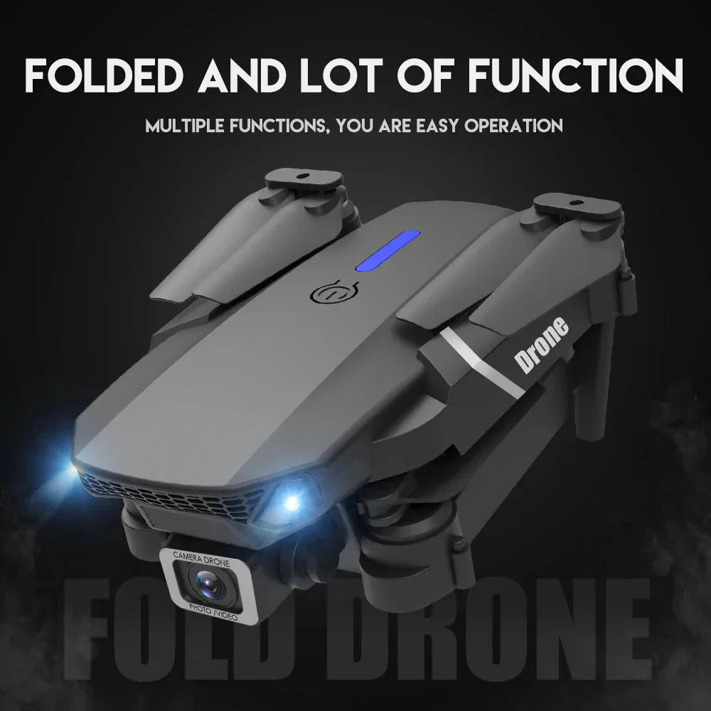 E88 Pro Foldable Quadcopter Drone - WIFI FPV, HD 4K Camera, Altitude Hold - ShiftX
