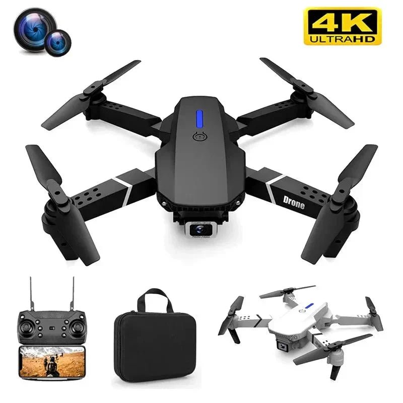 E88 Pro Foldable Quadcopter Drone - WIFI FPV, HD 4K Camera, Altitude Hold - ShiftX