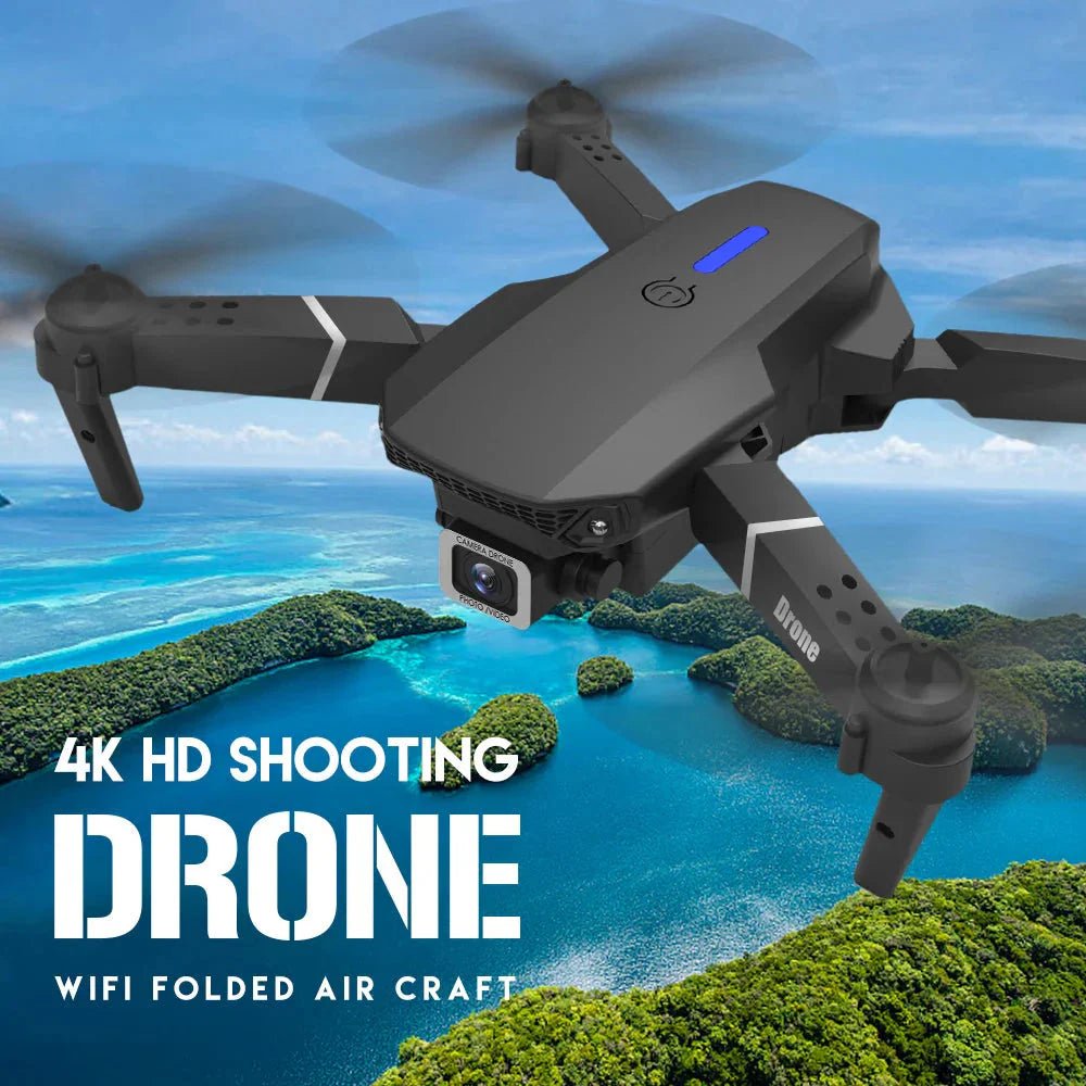 E88 Pro Foldable Quadcopter Drone - WIFI FPV, HD 4K Camera, Altitude Hold - ShiftX