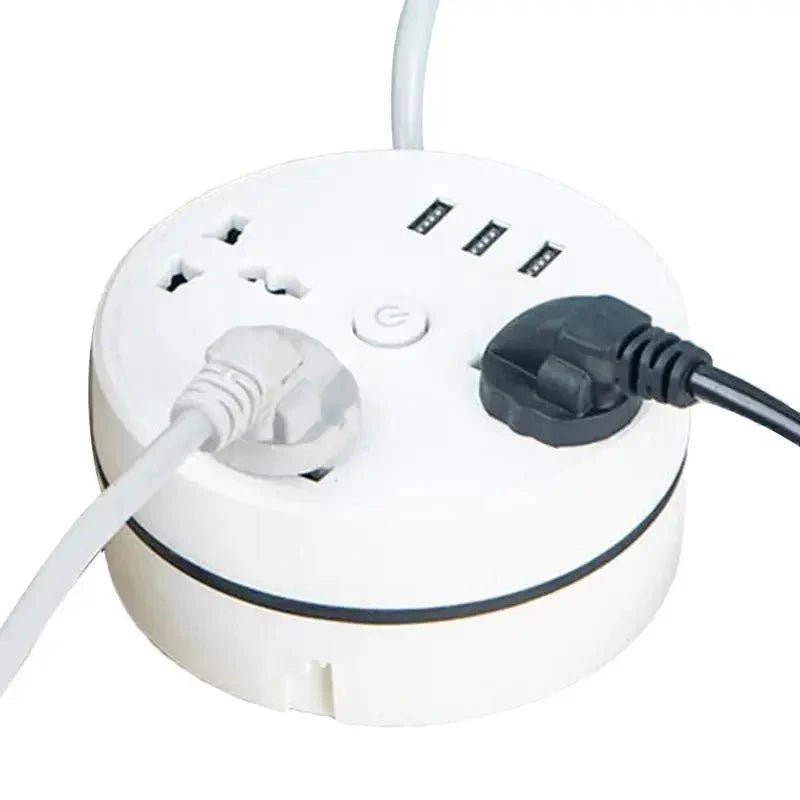 EU Plug AC Outlet Smart Home Power Strip – Multipurpose Electrical Extension Cord with USB Ports & Fast Charging - ShiftX