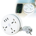 EU Plug AC Outlet Smart Home Power Strip – Multipurpose Electrical Extension Cord with USB Ports & Fast Charging - ShiftX