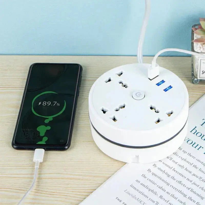 EU Plug AC Outlet Smart Home Power Strip – Multipurpose Electrical Extension Cord with USB Ports & Fast Charging - ShiftX
