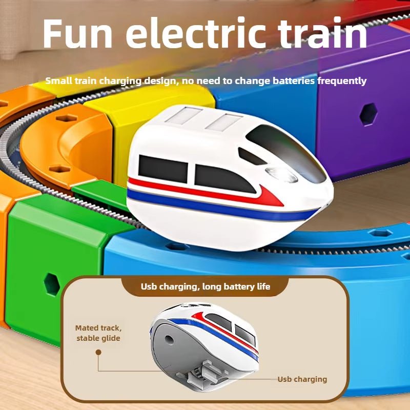 Kids Magnetic Rail Car Cube Toys Educational Toy DIY Building Blocks Magical Track Train Gravity Maze Toy Christmas Gifts - ShiftX