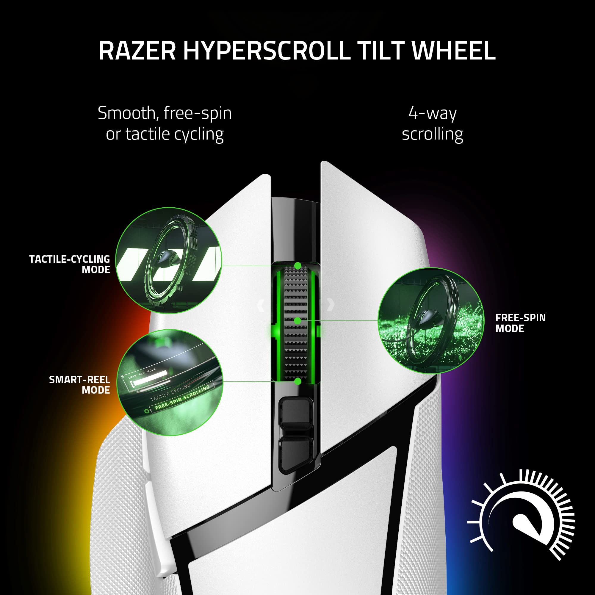 Razer Basilisk V3 Pro Wireless Gaming Mouse, HyperScroll Tilt Wheel, 30K DPI Sensor, Gen - 3 Optical Switches, 13 - Zone Chroma RGB, 13 Programmable Controls, 3 Connection Modes, Black - ShiftX