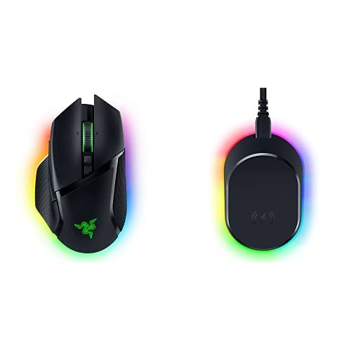 Razer Basilisk V3 Pro Wireless Gaming Mouse, HyperScroll Tilt Wheel, 30K DPI Sensor, Gen - 3 Optical Switches, 13 - Zone Chroma RGB, 13 Programmable Controls, 3 Connection Modes, Black - ShiftX