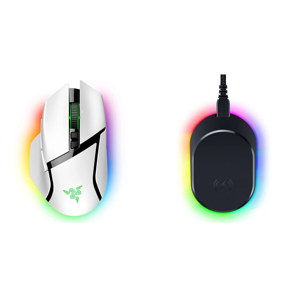 Razer Basilisk V3 Pro Wireless Gaming Mouse, HyperScroll Tilt Wheel, 30K DPI Sensor, Gen - 3 Optical Switches, 13 - Zone Chroma RGB, 13 Programmable Controls, 3 Connection Modes, Black - ShiftX