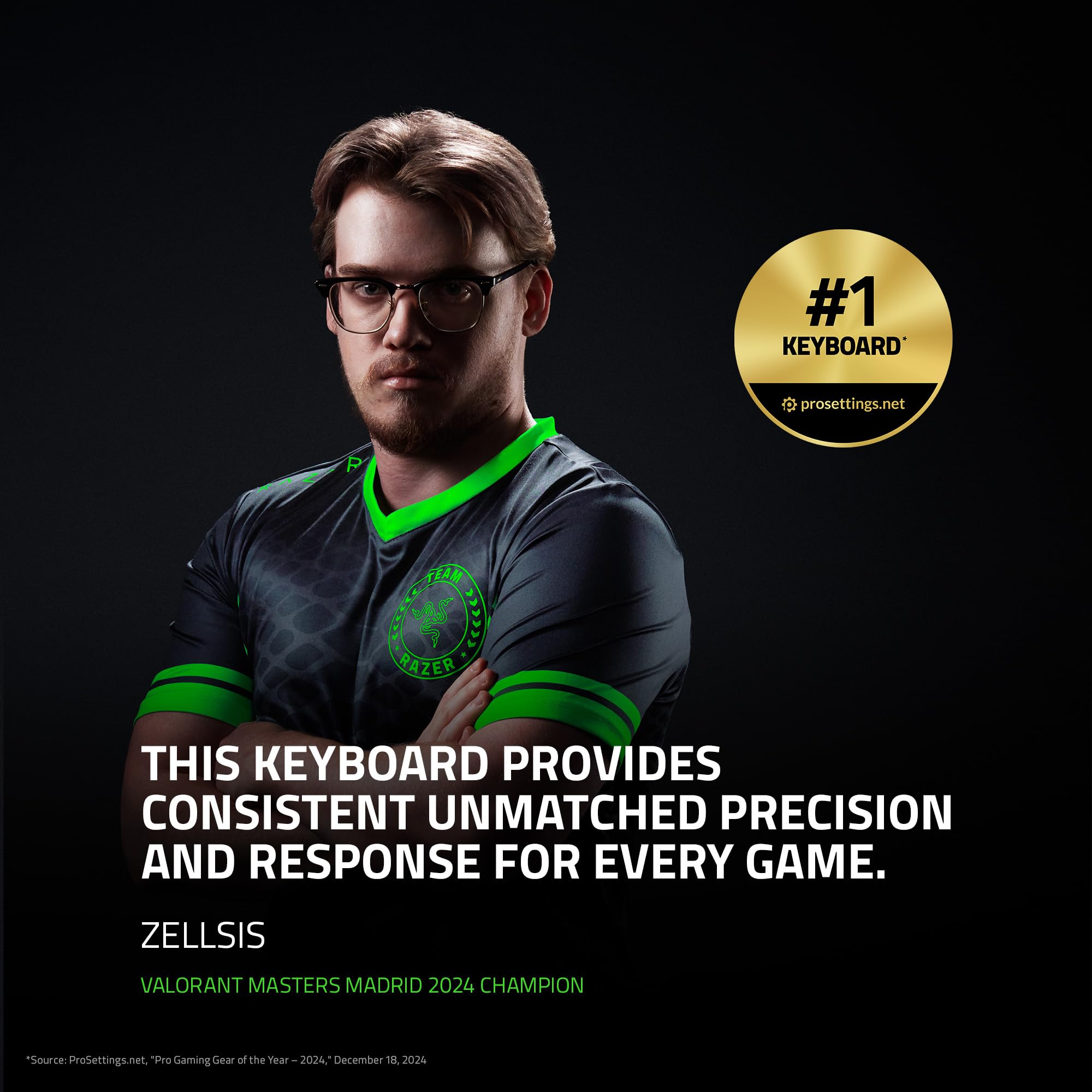 Razer Huntsman V3 Pro TKL Esports Gaming Keyboard: Analog Optical Switches - Razer Snap Tap - Rapid Trigger - Adjustable Actuation - Media Keys & Dial - Doubleshot PBT Keycaps - Wrist Rest - Black - ShiftX