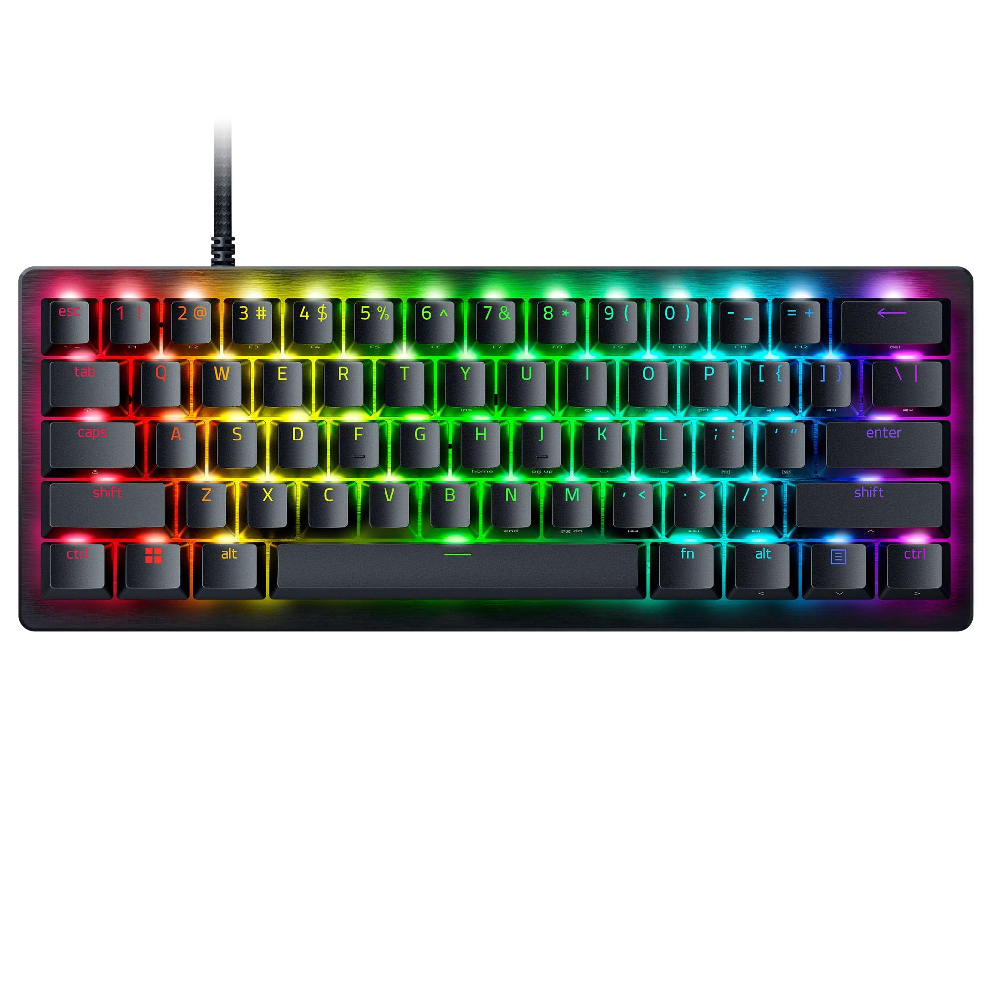 Razer Huntsman V3 Pro TKL Esports Gaming Keyboard: Analog Optical Switches - Razer Snap Tap - Rapid Trigger - Adjustable Actuation - Media Keys & Dial - Doubleshot PBT Keycaps - Wrist Rest - Black - ShiftX
