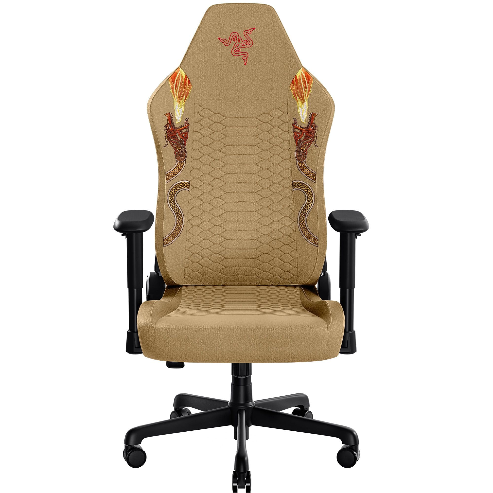 Razer Iskur V2 X Ergonomic Gaming Chair: Built - in Lumbar Support - Widened Seat Base - High Density Foam Cushions - Adjustable 152 Degree Recline - 2D Armrests - Plush Fabric Finish - Black - ShiftX