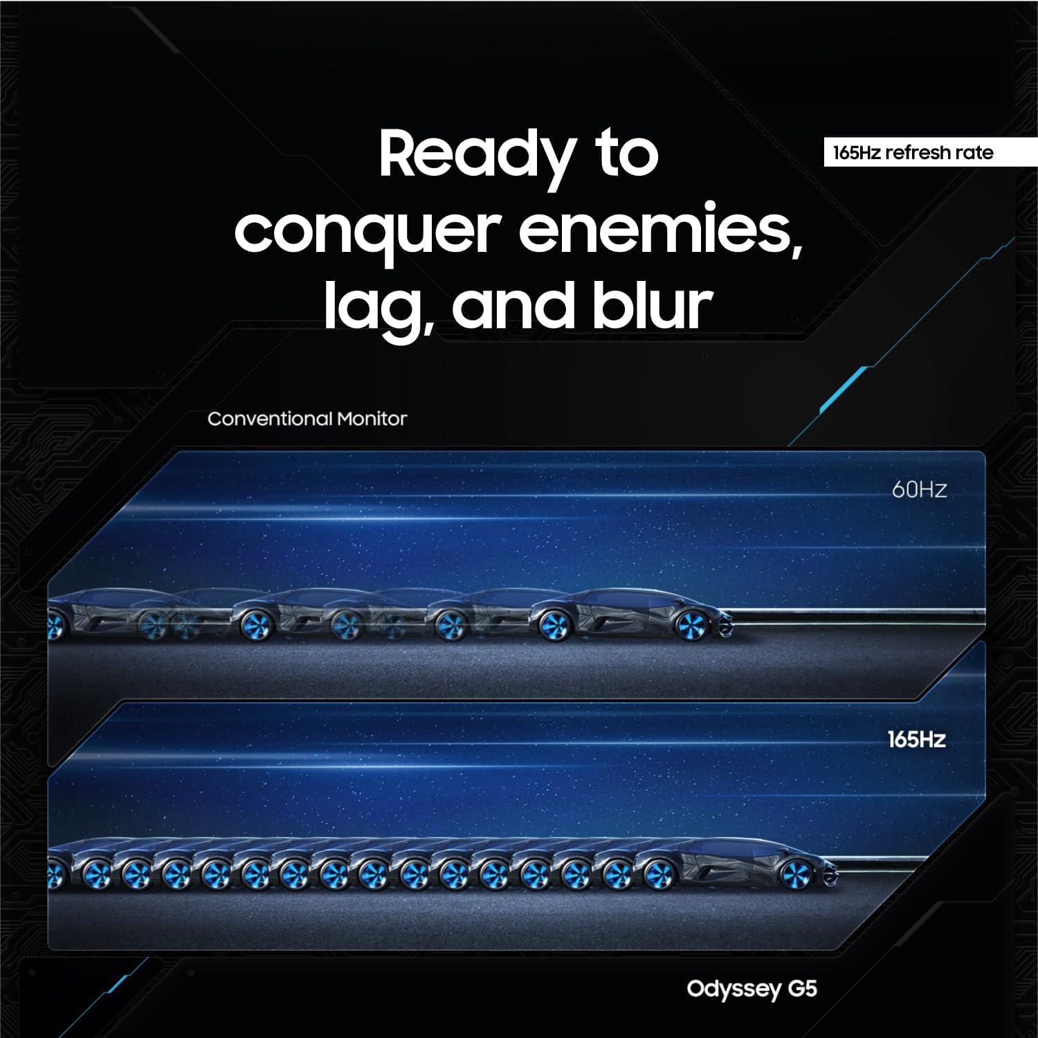 SAMSUNG 34' Odyssey G5 Ultra-Wide Gaming Monitor - 165Hz, 1ms, FreeSync Premium, WQHD, LC34G55TWWNXZA - ShiftX