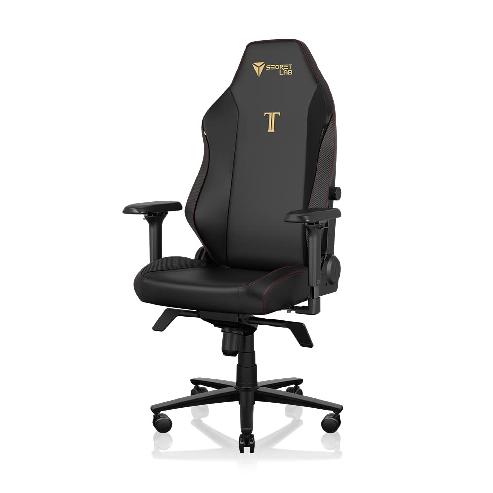 Secretlab Titan Evo Stealth Gaming Chair - Reclining, Ergonomic & Comfortable Computer Chair with 4D Armrests, Magnetic Head Pillow & 4 - Way Lumbar Support - Black - Leatherette - ShiftX