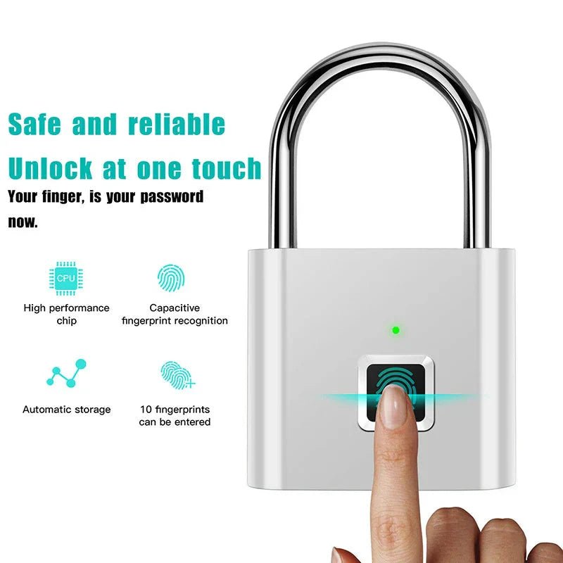 Smart Fingerprint Padlock - ShiftX