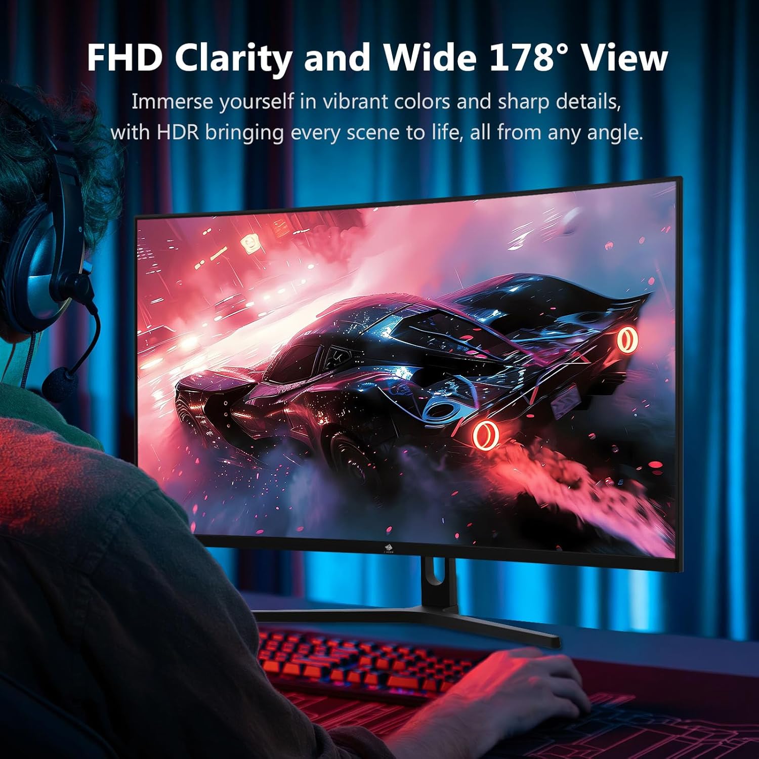 Z-Edge 32" Curved Monitor, 240Hz Refresh Rate, FHD 1080P Gaming Screen - ShiftX